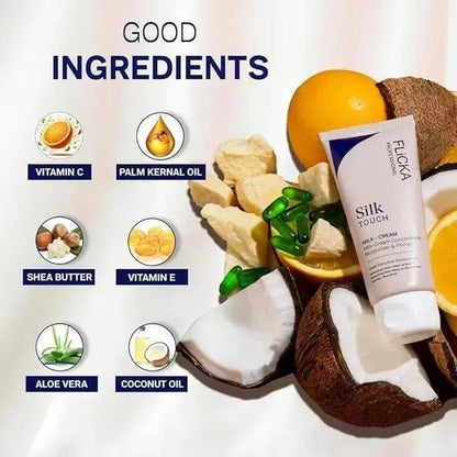 Flicka Silk Touch Milk Cream 100gm Whitening Acne Scar Remover