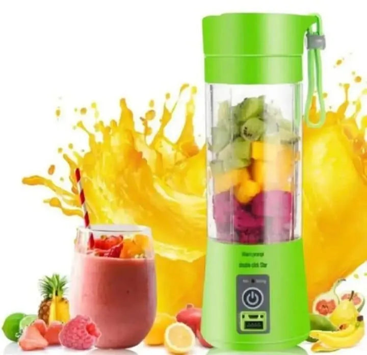 Portable Electric Juicer 6 Blade ABS Blue