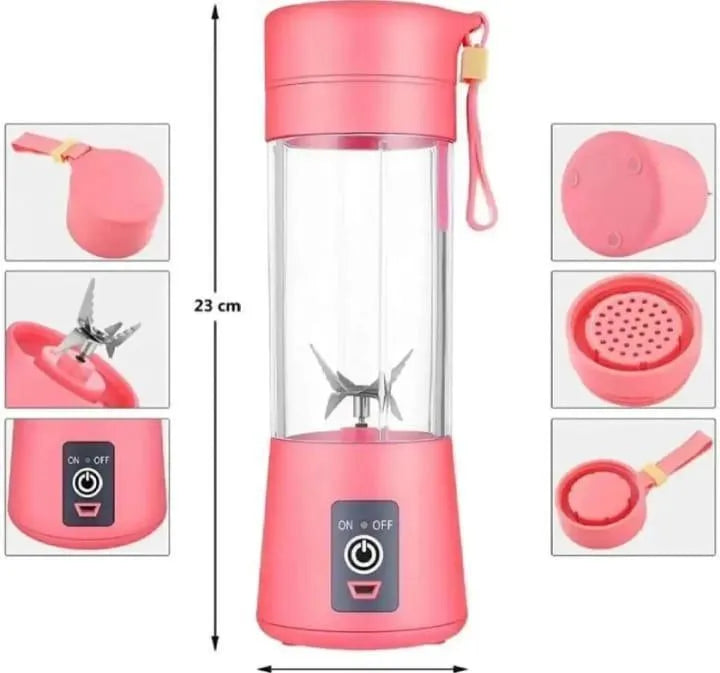 Portable Electric Juicer 6 Blade ABS Blue