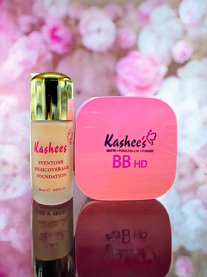Kashees BB HD Liquid Foundation & Powder Duo 20ml