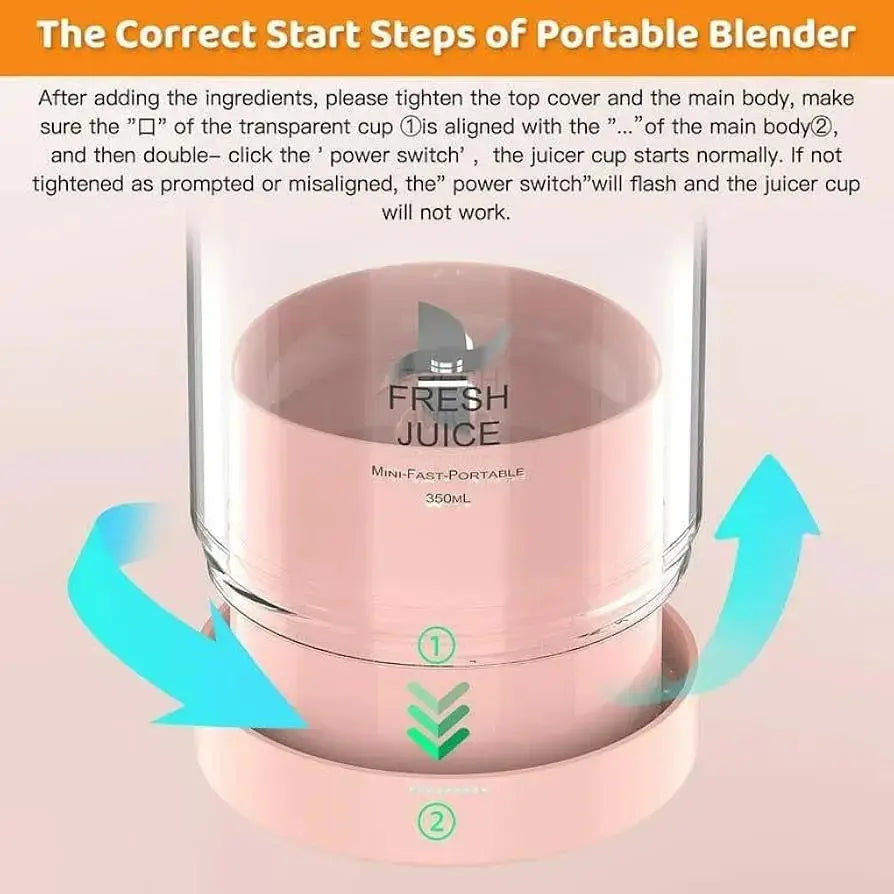 Rechargeable Juicer Blender for Home & Travel
