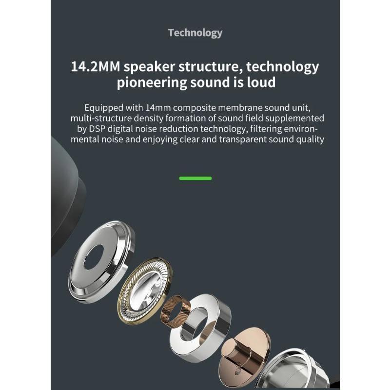 Premium Quality Green Bluetooth Earbuds with IPX4 Waterproof