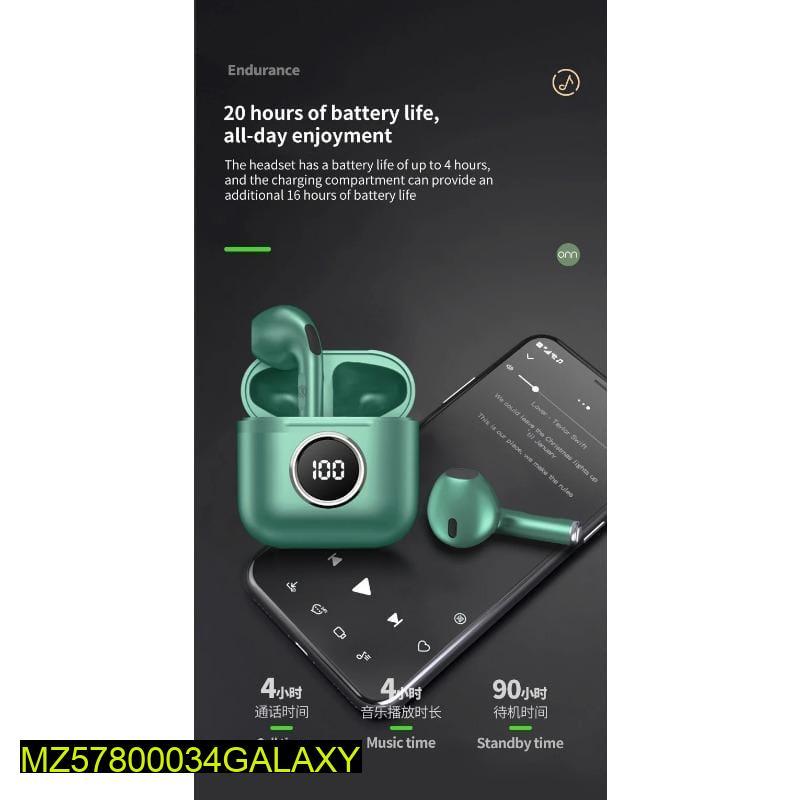Premium Quality Green Bluetooth Earbuds with IPX4 Waterproof