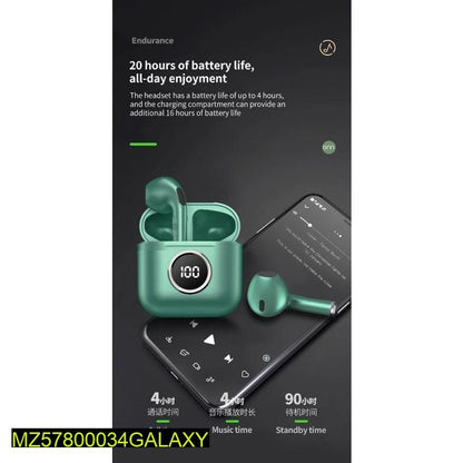 Premium Quality Green Bluetooth Earbuds with IPX4 Waterproof