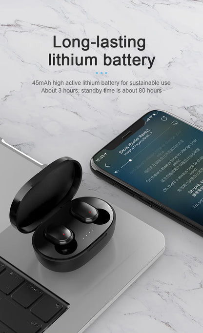 TWS Bluetooth Headphone Wireless Earphone Stereo Headset sportEarbuds microphone with charging box forsmartphone
